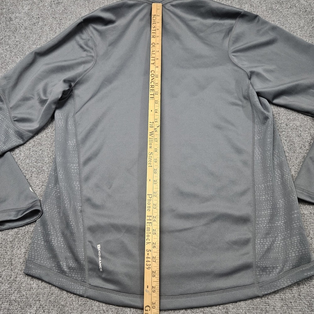 OGIO Endurance Quarter Zip Pullover Mens L Gray DDSE Apres Ski Logo Activewear - Picture 7 of 8